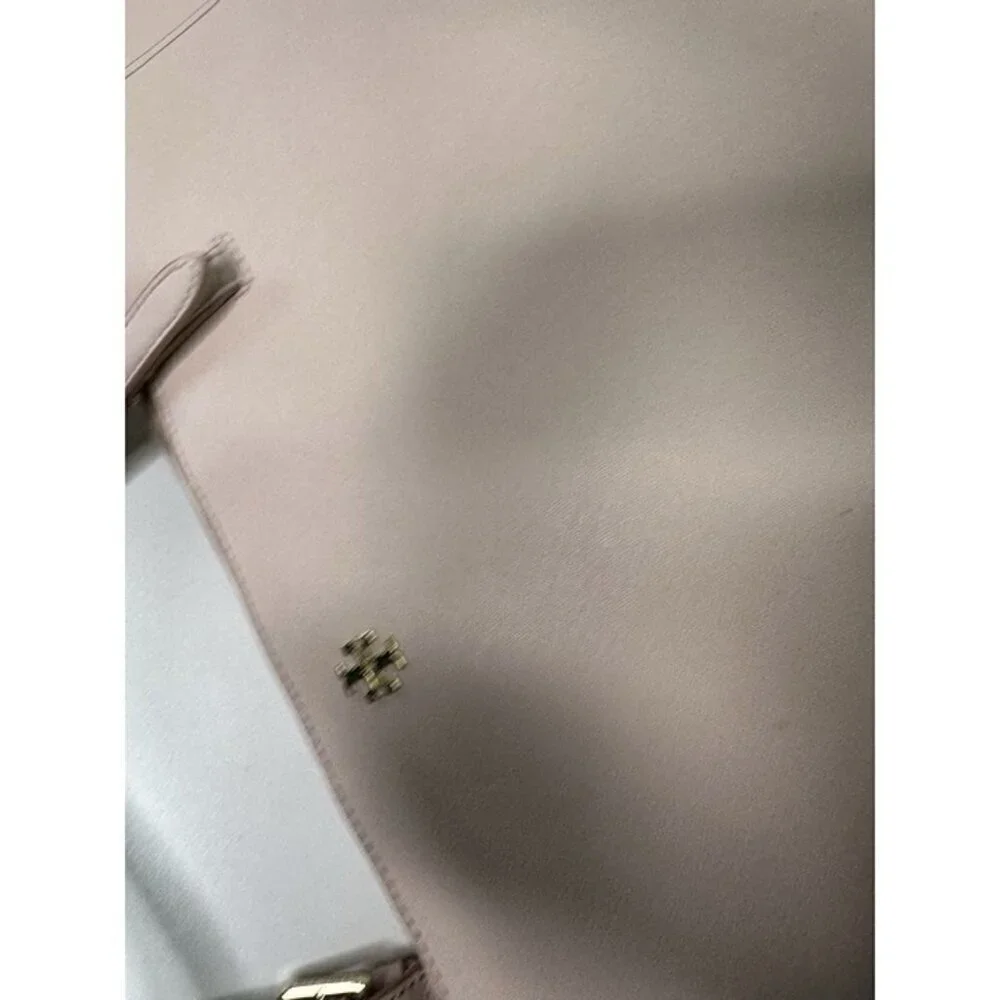 Tory Burch Canvas Pink Leather Shoulder Bag